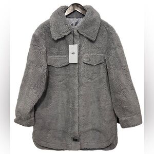 NWT UGG Frankie Uggfluff Shirt Jacket SZ M